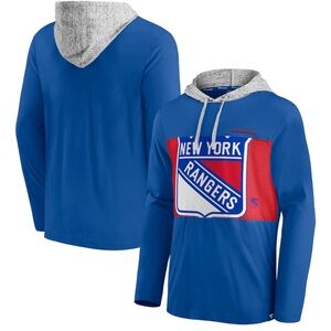 Fanatics Blue and Gray Rangers Hoodie